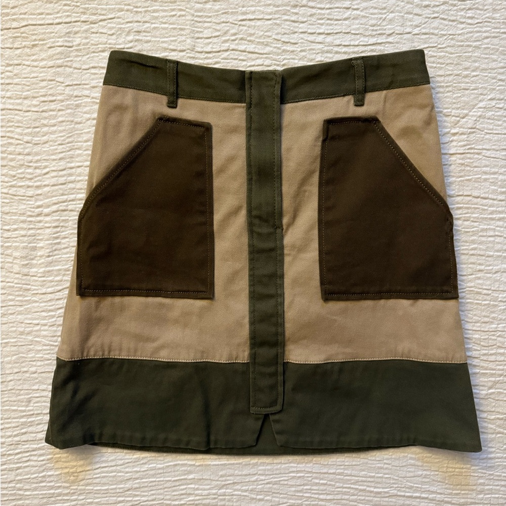 HOLDING HORSES Two-Tone Mini Skirt